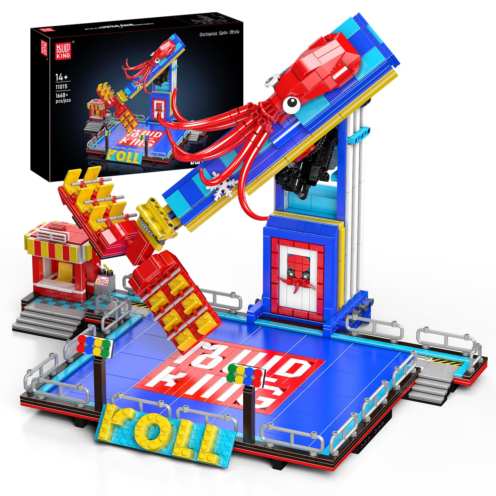 Amazon.com: Mould King Octopus Spin Ride Building Blocks Set